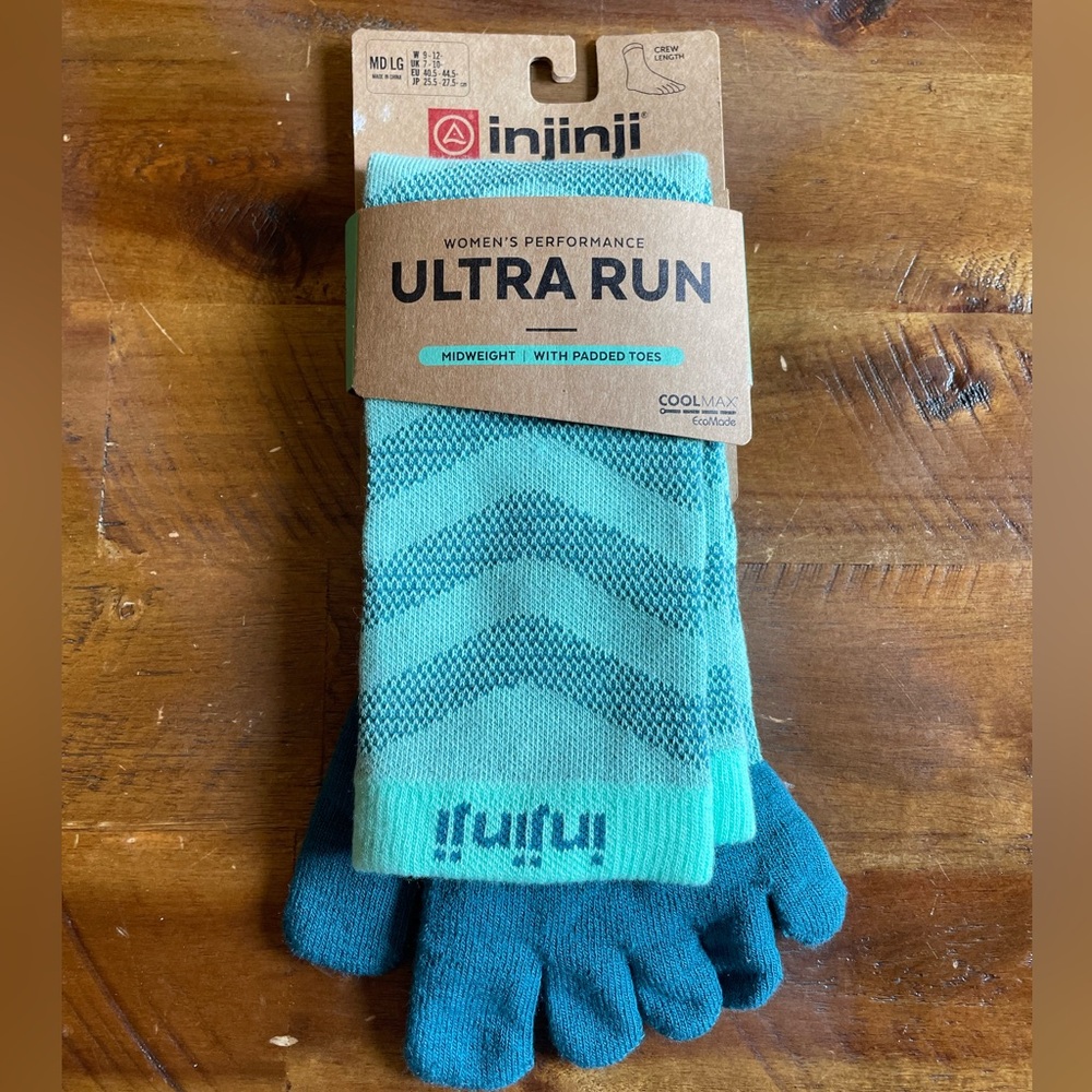 Injinji Women's Ultra Run Socks - Teal